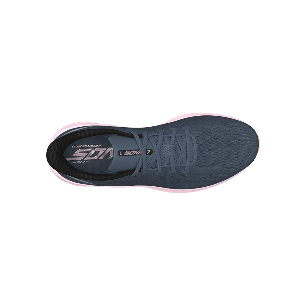 Women&#39;s Under Armour Sonic 7 Running Shoes: Responsive, Cushioned, Navy/Pink Performance