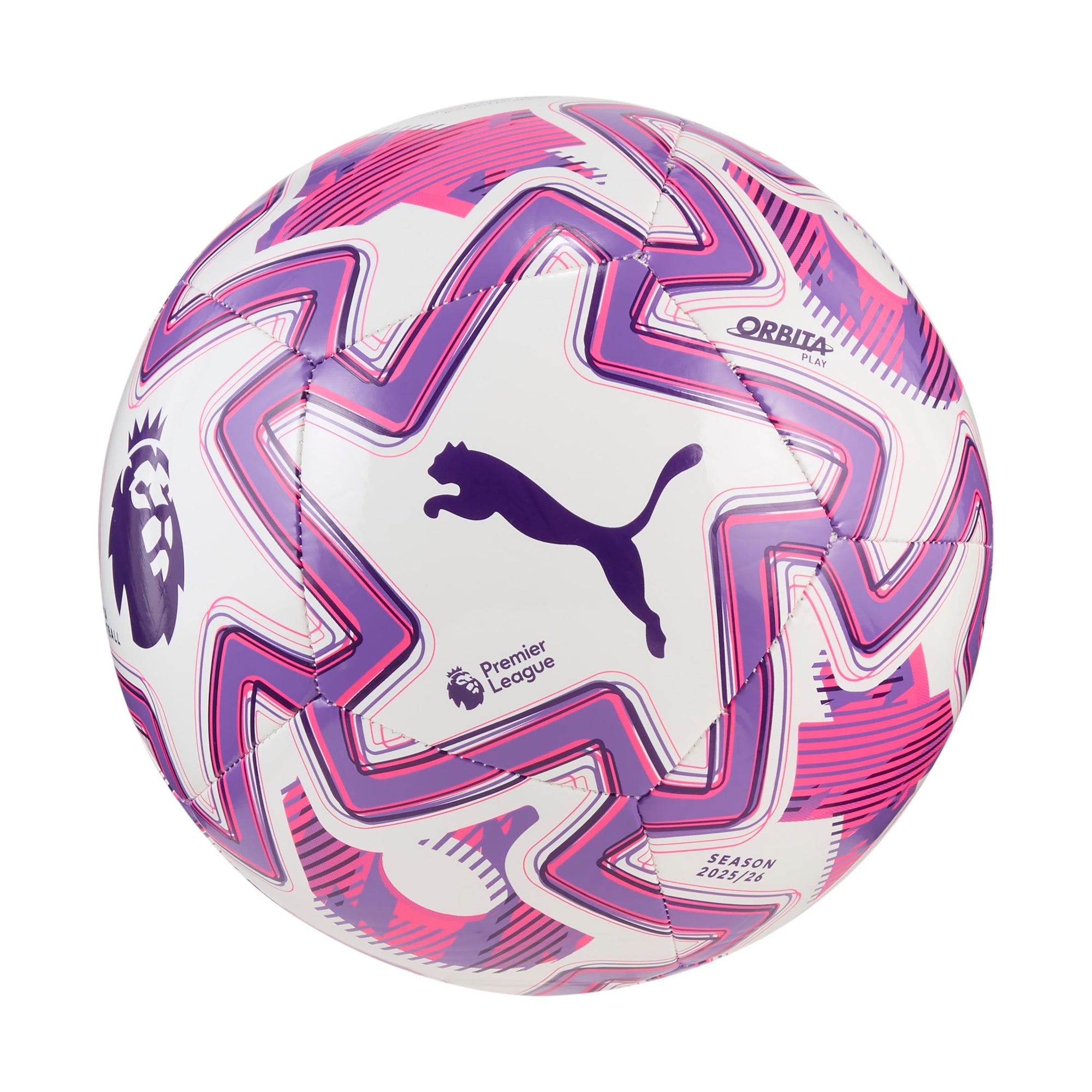 Puma Orbita Play PL Brilliance White-Multicolor Durable Training Soccer Ball
