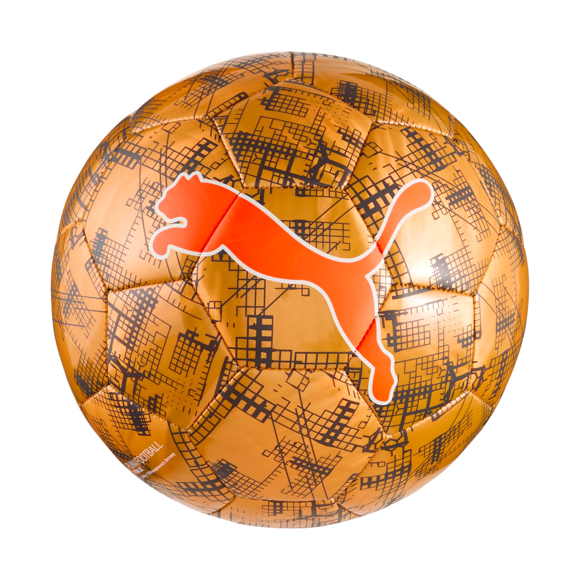 Puma Cup Graphic Soccer Ball - Glowing Red, Durable, High-Performance Training