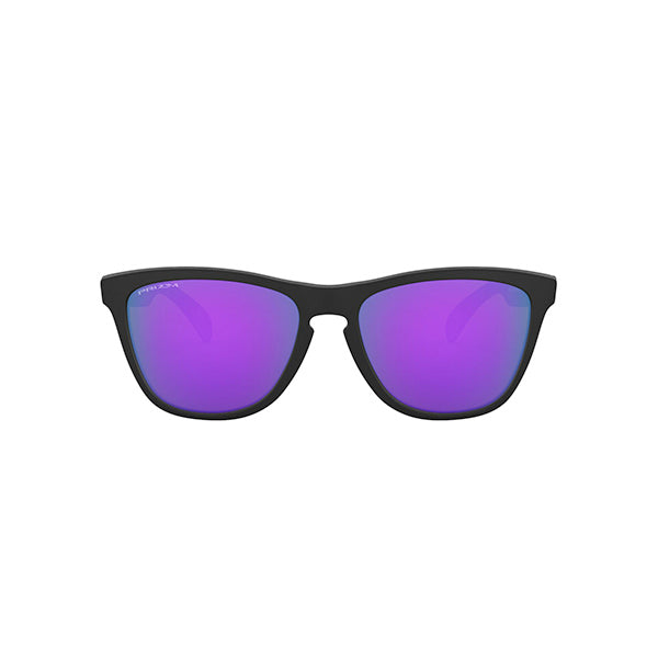 Oakley Frogskins Matte Black Prizm Violet Sunglasses - Lightweight O-Matter Frame