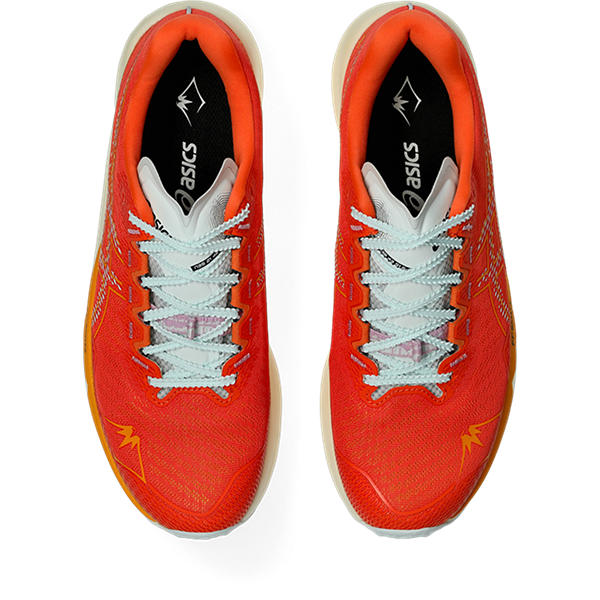 Asics FujiSpeed 3 Men&#39;s Nova Orange Pure Aqua Trail Running Shoes