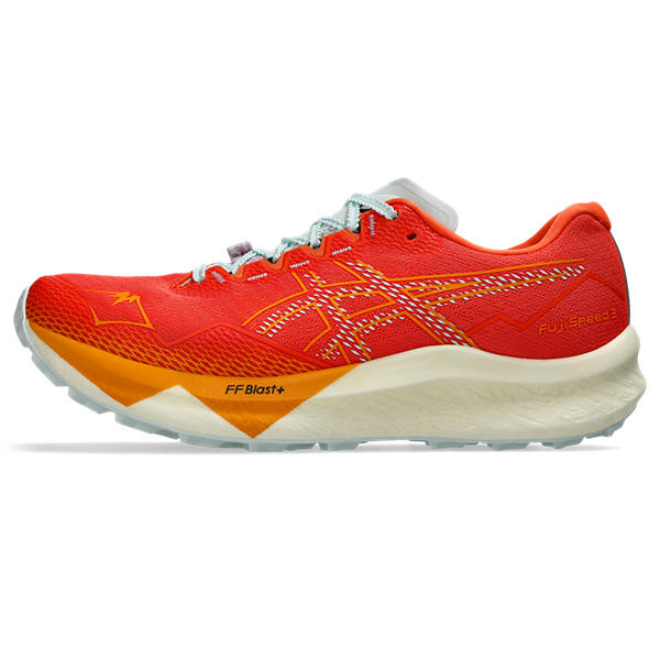 Asics FujiSpeed 3 Men's Nova Orange Pure Aqua Trail Running Shoes