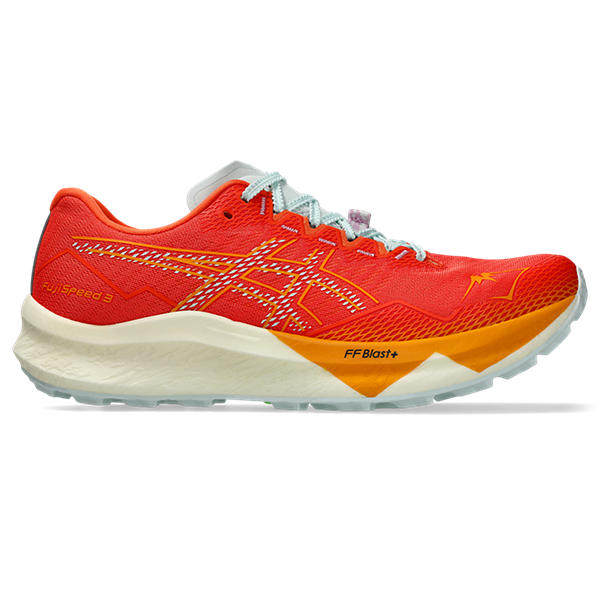 Asics FujiSpeed 3 Men's Nova Orange Pure Aqua Trail Running Shoes