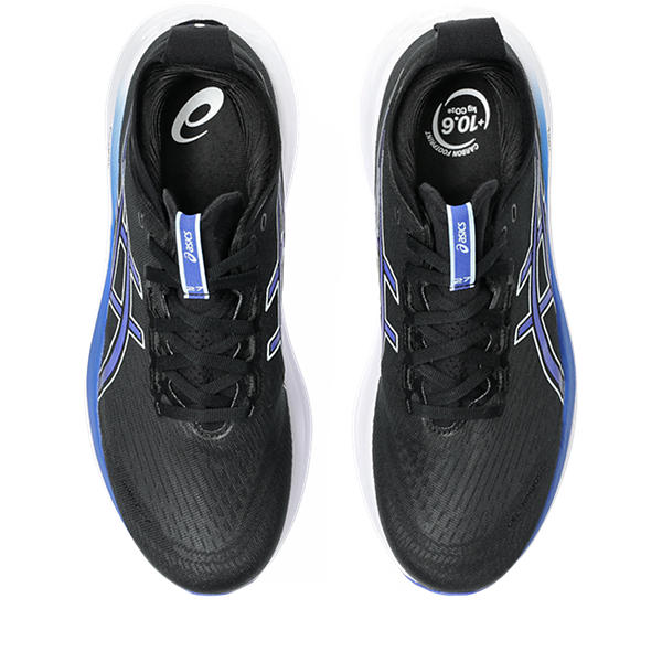Asics Gel Nimbus 27 Ultimate Comfort Running Shoes Black Dark Cobalt Men&#39;s