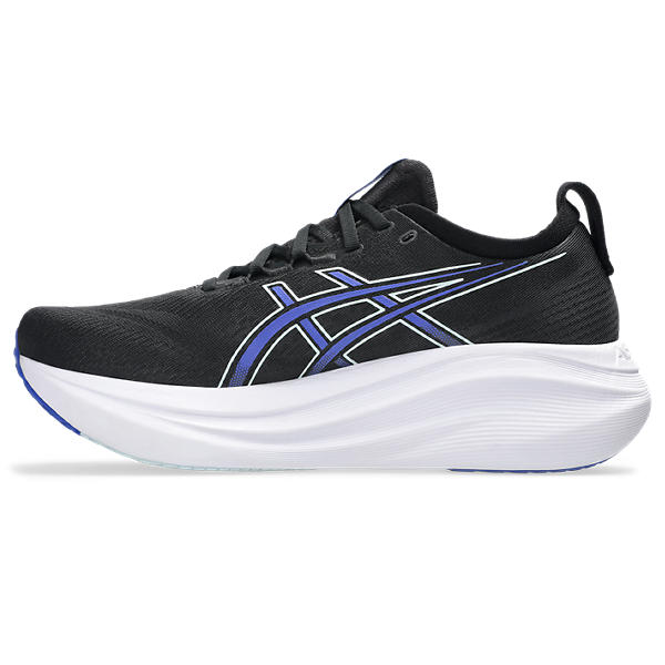 Asics Gel Nimbus 27 Ultimate Comfort Running Shoes Black Dark Cobalt Men&#39;s