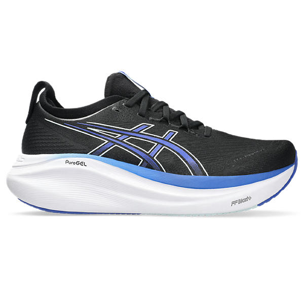 Asics Gel Nimbus 27 Ultimate Comfort Running Shoes Black Dark Cobalt Men&#39;s