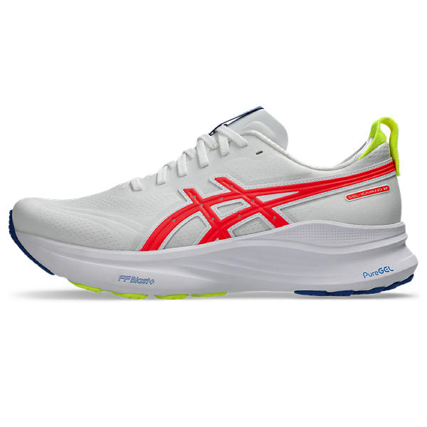 Asics GEL-KAYANO 32 ATC Men's Performance Running Shoes: White/Coral, Stable Comfort