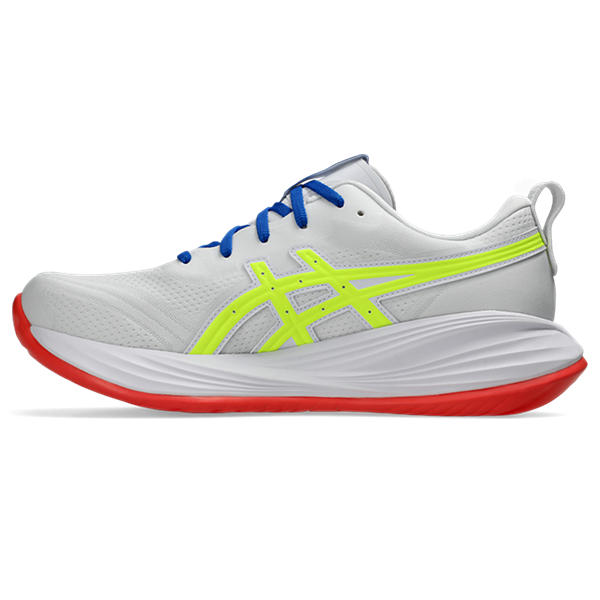 Asics Gel Cumulus 27 ATC Men's Running Shoes - White/Yellow Cushioned Comfort