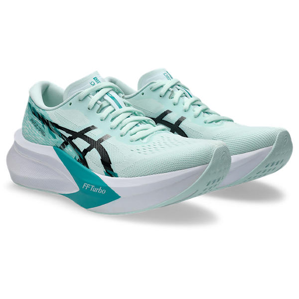 ASICS Magic Speed 4 Women&#39;s Running Shoes - Soothing Sea/Black - Lightweight Performance
