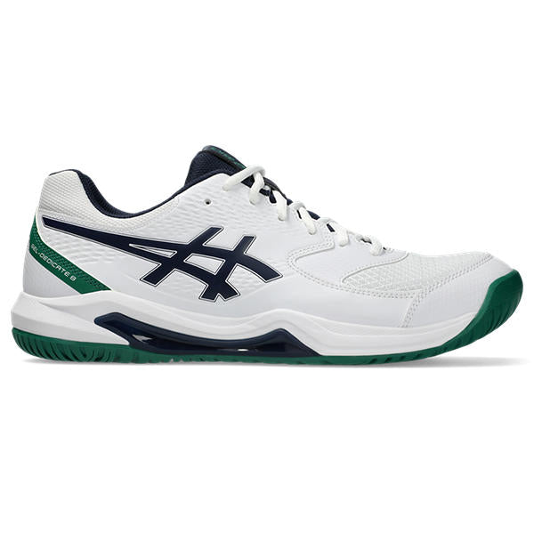 Asics Gel-Dedicate 8 Padel Tennis Shoe: Stable, Flexible White/Midnight Court Footwear
