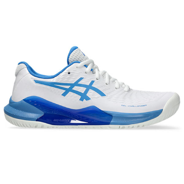 Asics GEL-Challenger 14 Tennis Shoes: Dynamic Stability, DYNAWING Support, White Blue