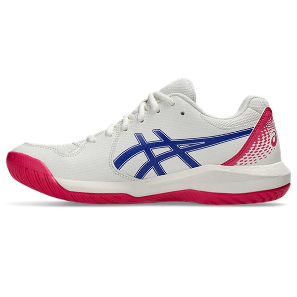 Asics Gel Dedicate 8 Cream/Dark Cobalt Men's Tennis Shoes for Stability & Agility