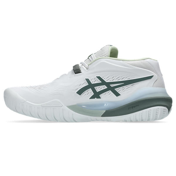 ASICS Gel-Resolution X White Monument Blue Tennis Shoes for Baseline Control
