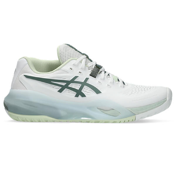 ASICS Gel-Resolution X White Monument Blue Tennis Shoes for Baseline Control