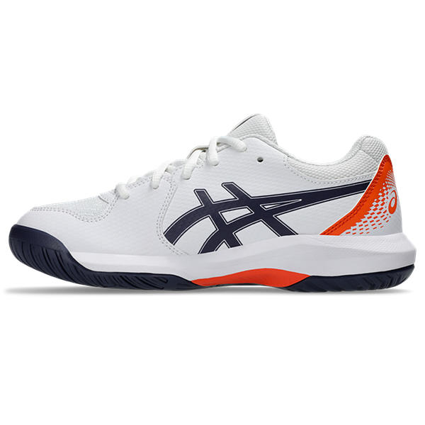 Asics GEL-DEDICATE 8 GS Junior Tennis Shoes - White/Indigo Fog Stable Flexible