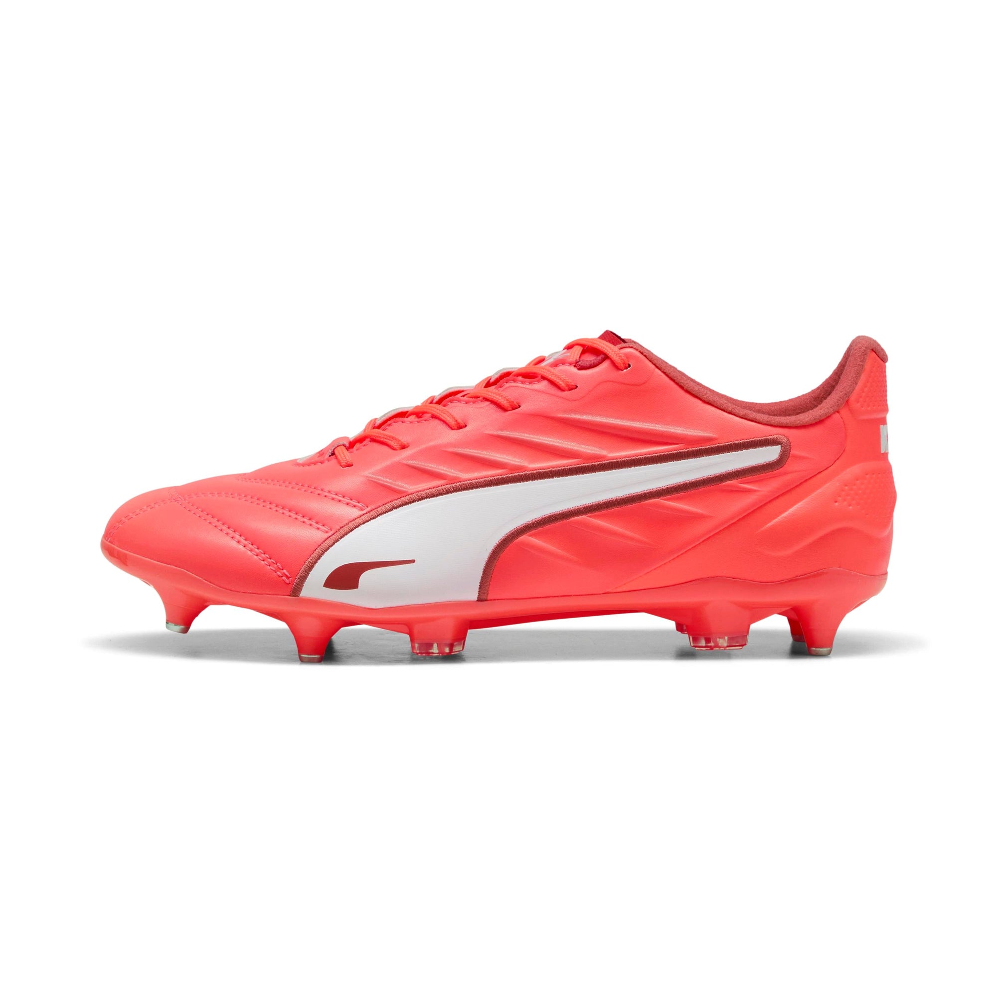 Puma King Pro MxSG Glowing Red Soccer Boots: K-BETTER™ Touch & Field Domination