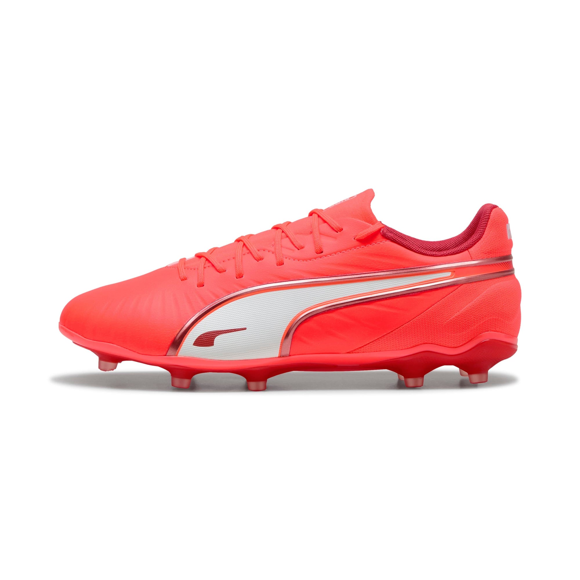 Puma King Match FG/AG Glowing Red Soccer Cleats for Firm Artificial Ground