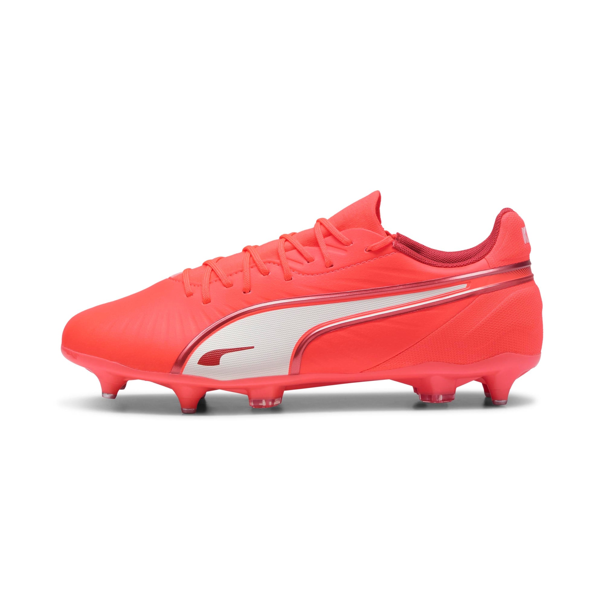 Puma King Match MxSG Glowing Red Soccer Cleats for Soft Ground Domination