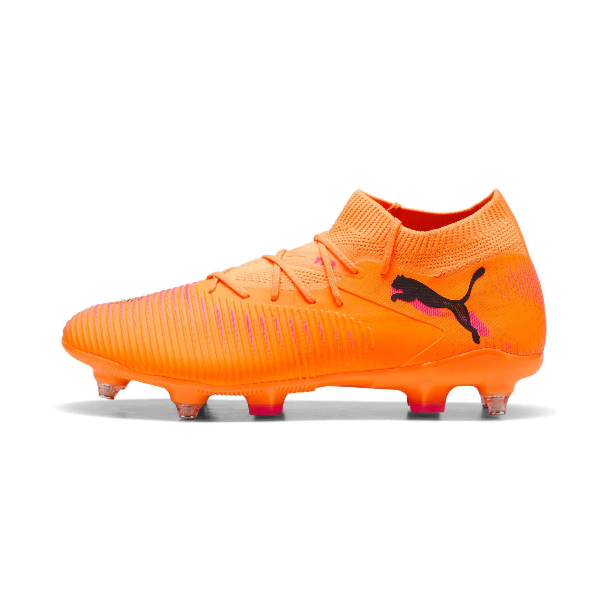 Puma Future 8 Play MxSG Heat Fire: Dynamic Soccer Cleats for Soft Ground