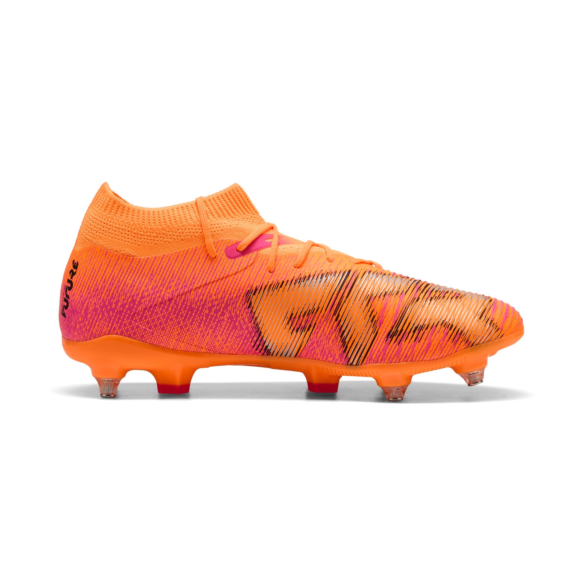 Puma Future 8 Play MxSG Heat Fire: Dynamic Soccer Cleats for Soft Ground