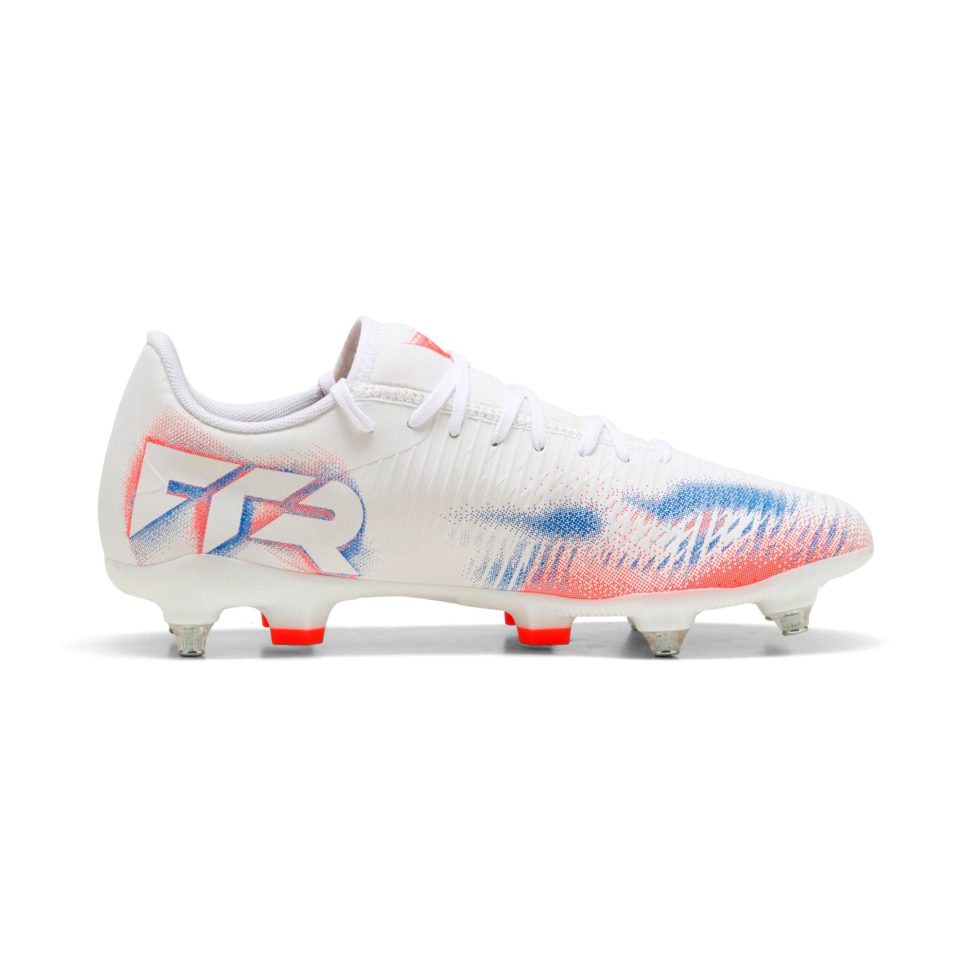 Puma Future 8 Play MxSG White Men's Rugby Boots for Soft Ground