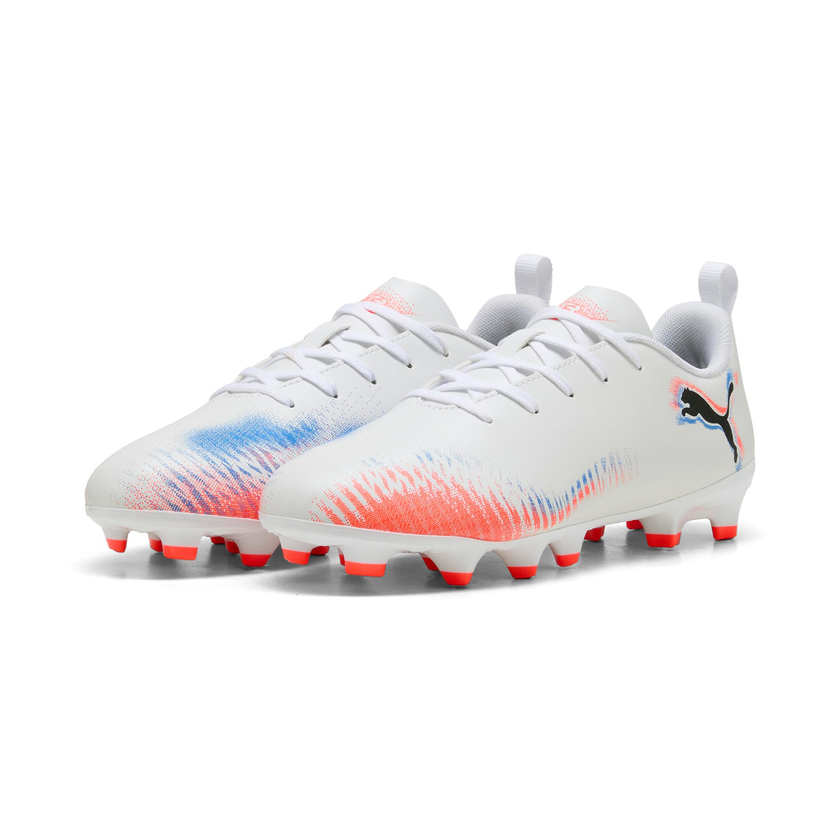 Puma Future 8 Play FG/AG Junior White Soccer Boots: Unleash Agility
