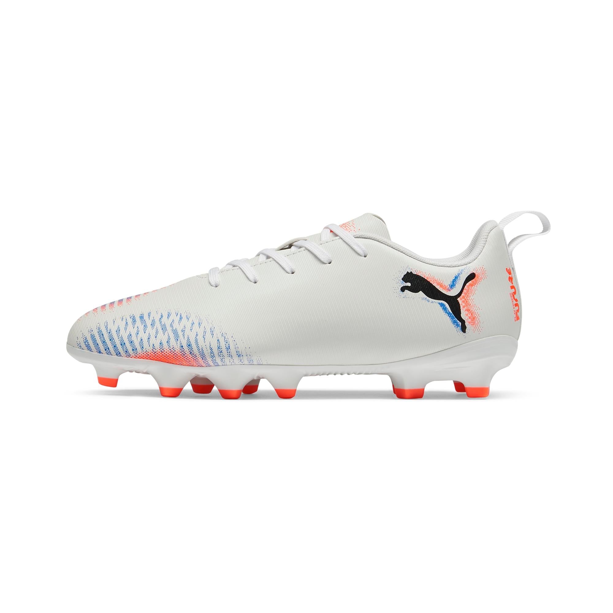 Puma Future 8 Play FG/AG Junior White Soccer Boots: Unleash Agility