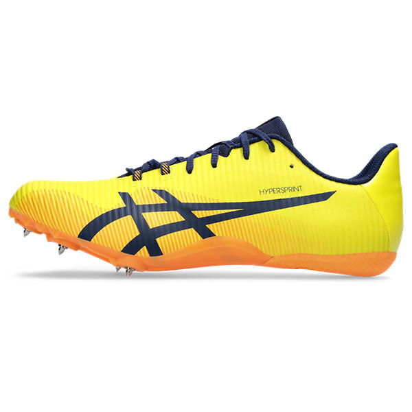 Asics Hypersprint 8 Yellow Track Spikes: Ultimate Short-Distance Sprint Shoes with Propulsion