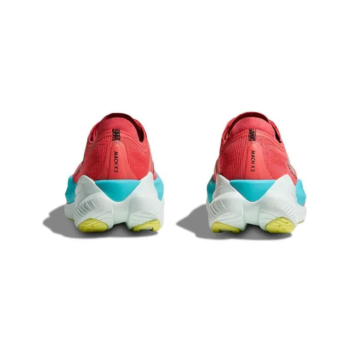Hoka Mach X 2 Women&#39;s Performance Running Shoes - Grapefruit Electric Coral