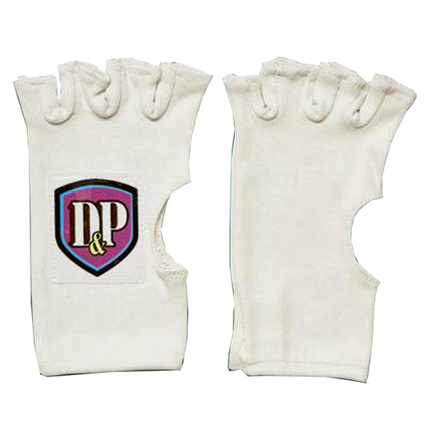 D&P Premium Fingerless Cricket Batting Inners Gloves for Enhanced Comfort & Grip