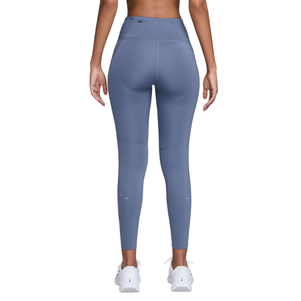 Nike Women's Tempo Swoosh Run 7/8 Leggings - Sweat-Wicking Comfort Blue