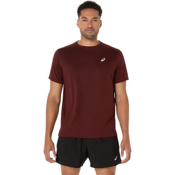 Asics Men's Core Short Sleeve Running Top - Moisture-Wicking, Reflective, Recycled