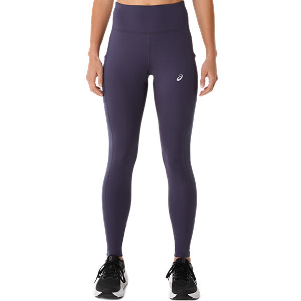 Asics Women's Core Running Tights: Flexible, Quick-Dry, Recycled Fabric Indigo Fog