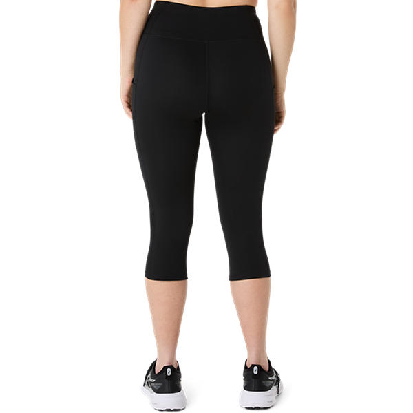 Asics Core Capri Tight: Women's Performance Black Running Leggings with Pockets