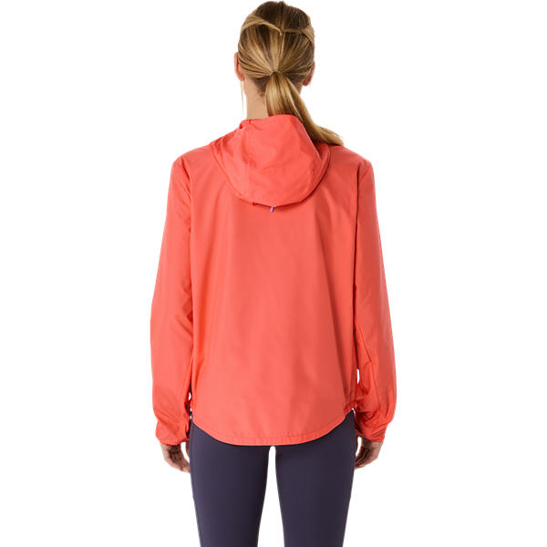 Asics Women's Core Coral Reef Running Jacket - Water-Repellent, Recycled Fabric