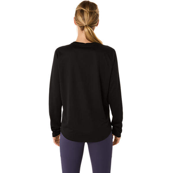 Asics Core Performance Black Long Sleeve Running Top - Moisture-Wicking, Reflective