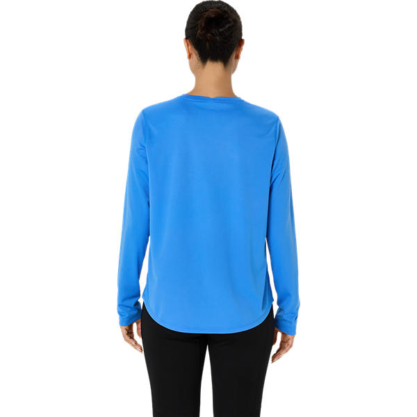 Asics Core Long Sleeve Running Top: Moisture-Wicking, Reflective, Recycled Fabric