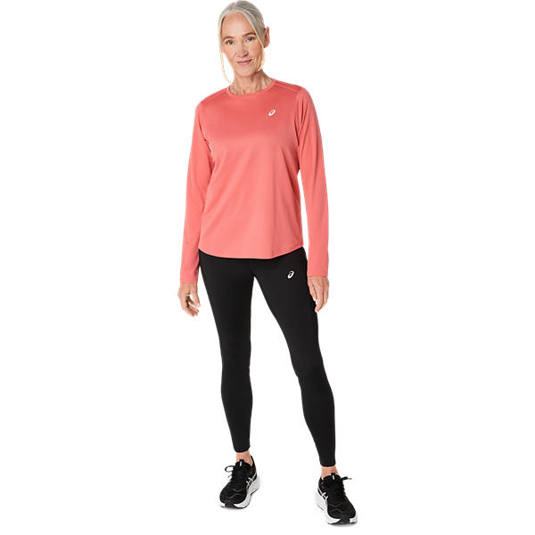 Asics Women's Core Long Sleeve Running Top - Quick-Dry, Reflective, Recycled Fabric