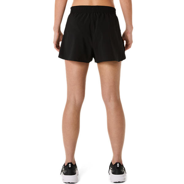 Asics Women's Core Split Running Shorts: Quick-Dry, Breathable, Reflective Fabric