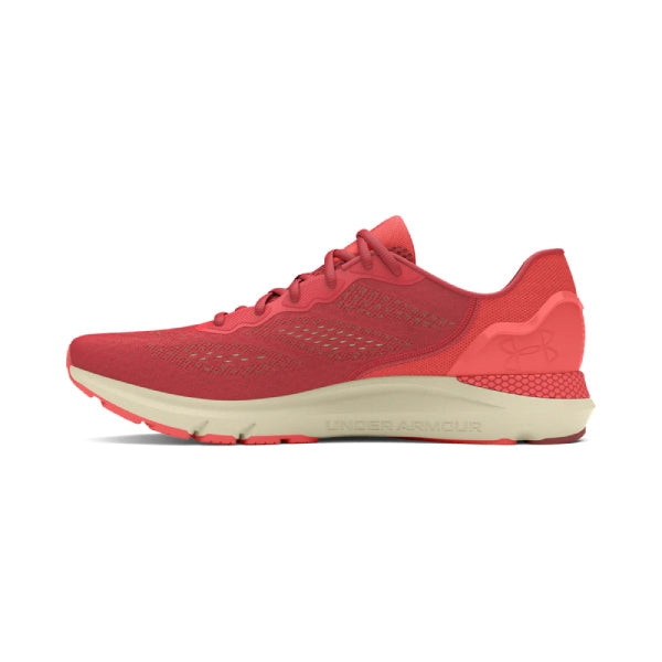 Under Armour HOVR Sonic 6 Red/Pink Women&#39;s Lightweight Responsive Running Shoes