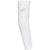 ASICS Brilliant White Compression Arm Sleeves: Muscle Support & Airflow for Performance