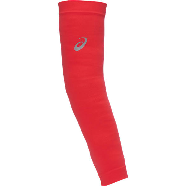 Asics Flash Red Compression Arm Sleeves for Muscle Support & Airflow