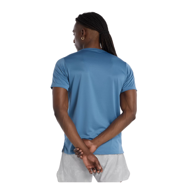New Balance Sport Essentials NB DRY Shoreline Blue Performance T-Shirt Recycled Polyester