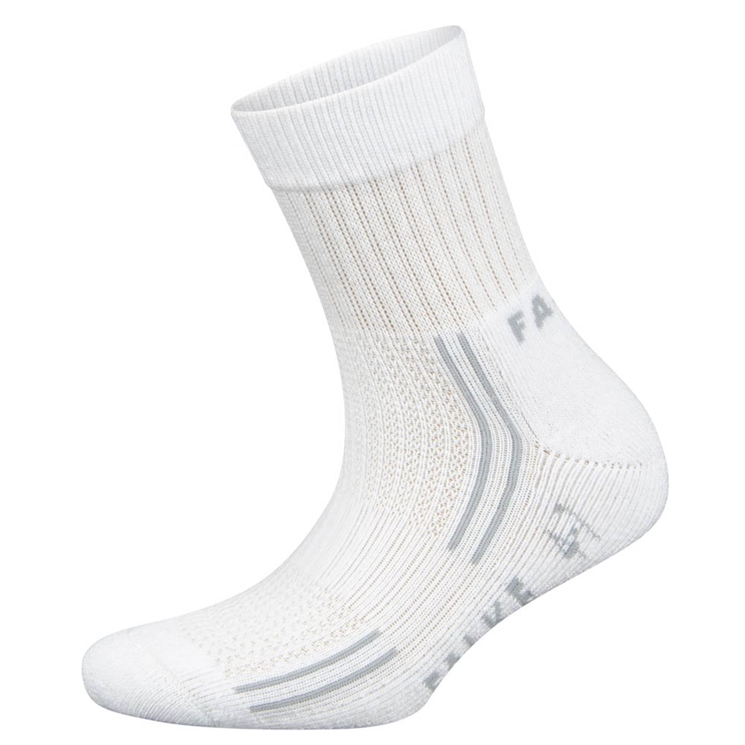 Falke Netball Anklet White/Grey Performance Socks with Arch Support