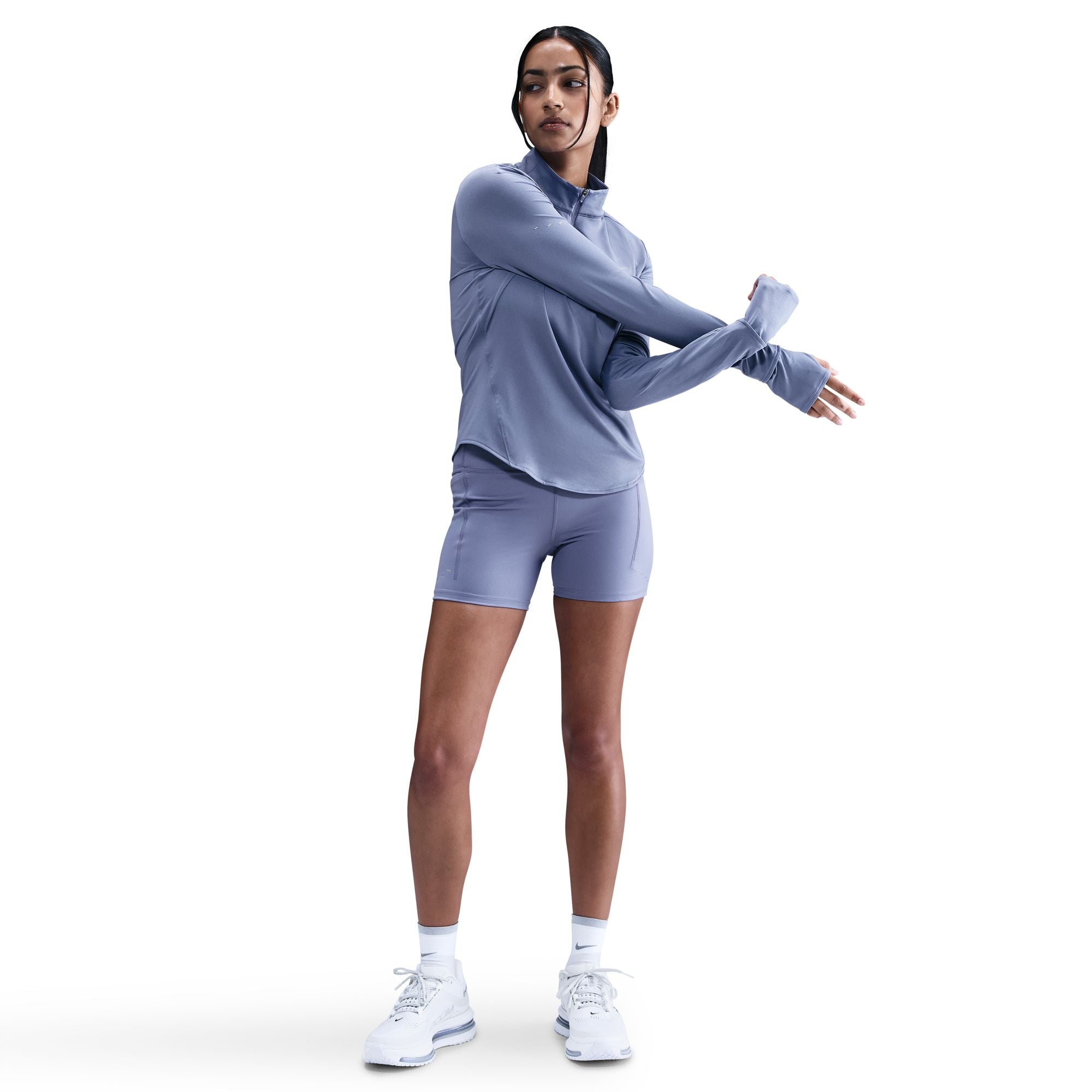 Nike Swift Dri-FIT UV Protection 1/4-Zip Running Top World Indigo Blue