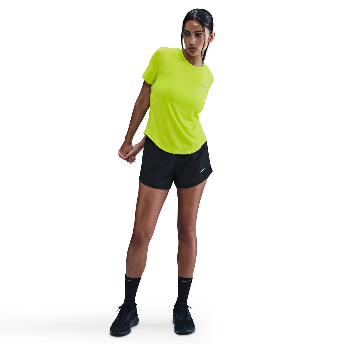 Nike Tempo Dri-FIT Women&#39;s Short-Sleeve Running Top - Cyber Blue Performance