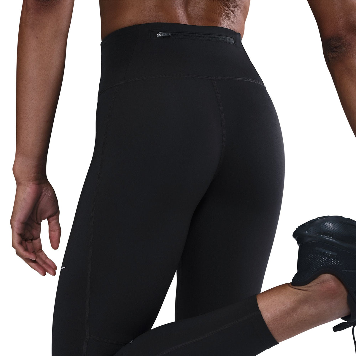 Nike Tempo Women&#39;s High-Waisted 7/8 Running Leggings: Sweat-Wicking, Secure Fit, Black