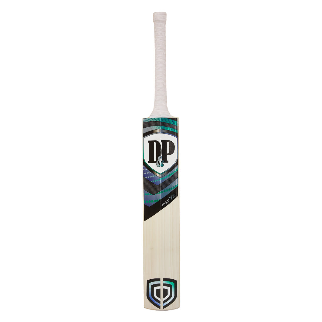 D&P Vector 300 English Willow Cricket Bat with Full Grain Cover