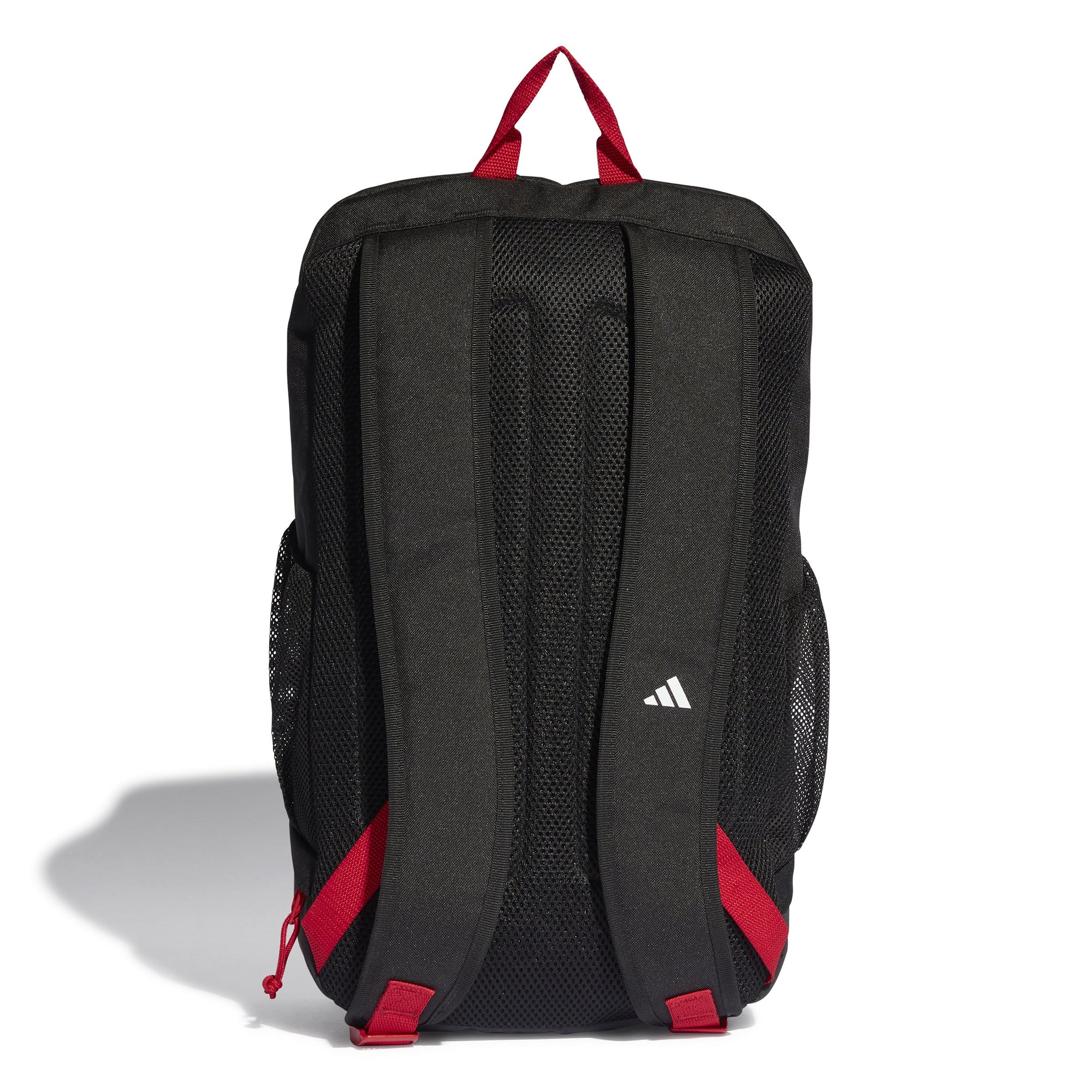 Adidas Manchester United Football Backpack Black: Durable, Recycled, Team Pride Sport Bag