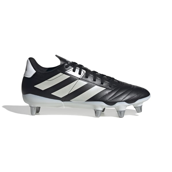 Adidas Kakari Lightweight Soft Ground Rugby Boots for Dynamic Traxion - Core Black
